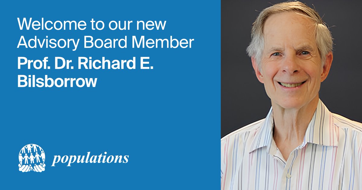 Populations MDPI (@populationsmdpi) on Twitter photo We are pleased to announce that Prof. Dr. Richard E. Bilsborrow from <a href="/UNC/">UNC-Chapel Hill</a> - Chapel Hill has been appointed as an Advisory Board Member for the journal Populations.
We wish him every success in the development of the journal.
See current editorial board: lnkd.in/gqh-CaqA We are pleased to announce that Prof. Dr. Richard E. Bilsborrow from <a href="/UNC/">UNC-Chapel Hill</a> - Chapel Hill has been appointed as an Advisory Board Member for the journal Populations.
We wish him every success in the development of the journal.
See current editorial board: lnkd.in/gqh-CaqA