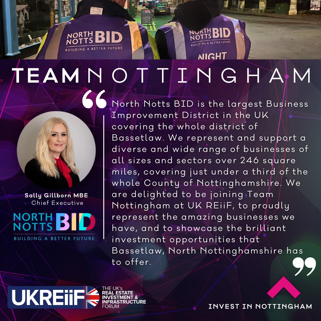 We’re excited to have <a href="/Geldards/">Geldards LLP</a>, <a href="/bwbconsulting/">BWB Consulting</a> &amp; <a href="/NorthNottsBID/">North Notts BID</a> to #TeamNottingham at <a href="/UKREiiF/">UKREiiF</a>

Geldards Legal experts in the built environment
BWB – Engineering &amp; infrastructure innovators
North Notts BID – The UK’s largest area-wide BID

🔗 bit.ly/3YoGFfM

#UKREiiF