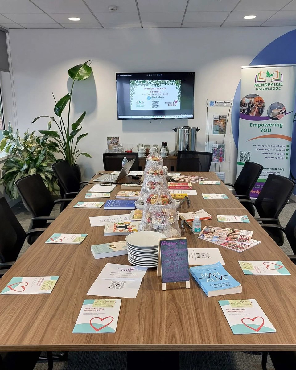 Let’s talk menopause on Thursday 24th April from 1pm to 2pm. Openly, honestly, and over a warm cup of tea. For full details and to book your spot, visit - shorturl.at/BBzcd 

#BirminghamBusinessPark #menopausecafe #menopauseknowledge