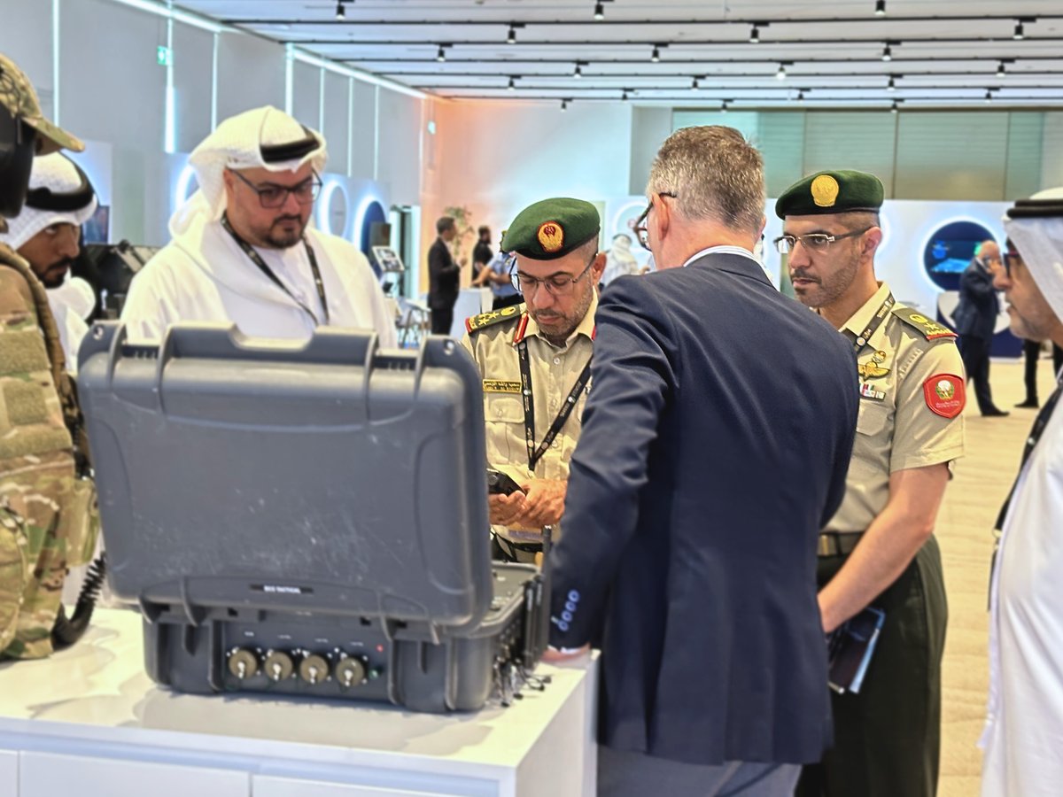 HoubaraDefence's tweet photo. The @HoubaraDefence team at the 2nd Annual Advanced Military Communications and Information Technologies Conference (AMCITC 2025) held on 16 April

Featuring:
→ BRACER: secure satellite communication system
→ Base Camp Connect - Tactical: radio interoperability https://t.co/tUpGCqpDF9