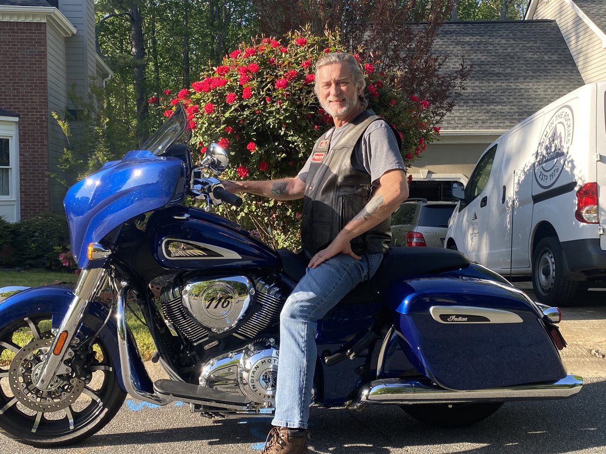 ScoutMan64's tweet photo. Traded my ‘15 Scout on Sunday for this @indianmotocycle Chieftain Limited. 🌹😁 https://t.co/L8LyU9Nh9w