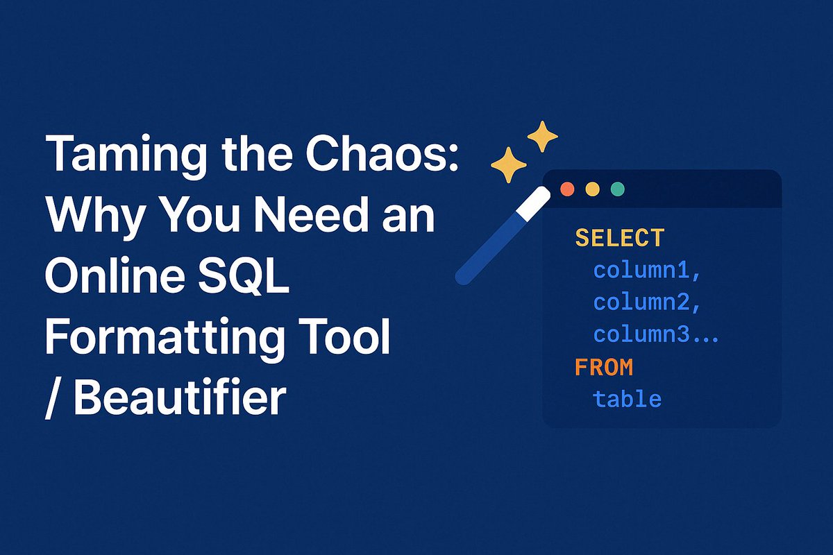 heyAI2sql's tweet image. Messy SQL = slow debugging, poor collaboration, painful maintenance.
Clean formatting isn't optional — it's essential.
💡 AI2sql writes clean, structured SQL for you — from natural language.
👉 Try it: ai2sql.io
#SQL #AI2sql #CleanCode #DevTools #DataEngineering
