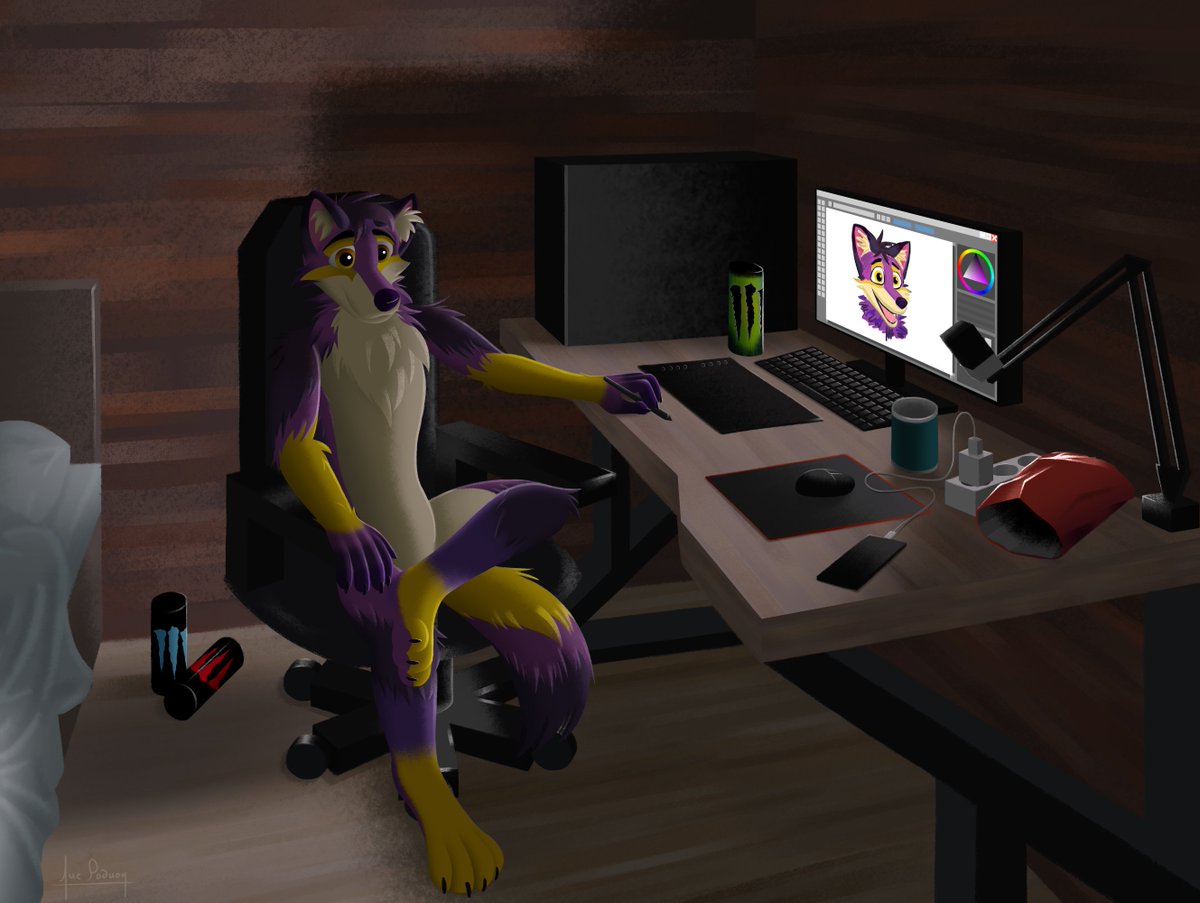 A gift for my friend Rick Fox. This is my first attempt at drawing night  scenes and at working with light. This was a difficult but interesting  experience. I'm a beginner artist and I would appreciate any  constructive critique