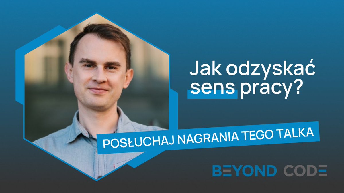 Na nasz YT wjechał właśnie talk o job craftingu – podejściu, które pomaga odzyskać sens w pracy poprzez lepsze zrozumienie siebie, swoich zasobów i obszarów wpływu. 

To propozycja dla wszystkich, którzy chcieliby poczuć więcej sensu w codziennych zadaniach 🙌🏼