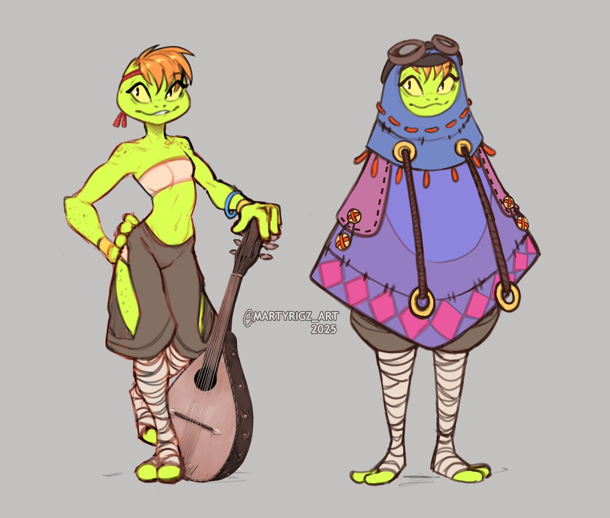 The Armello TTRPG game has ended, so now we're gonna play the TTRPG Tales of Myriad.  So I made a Froglin Performer named Hoppa! Hope you guys like them as much as I do! 😊