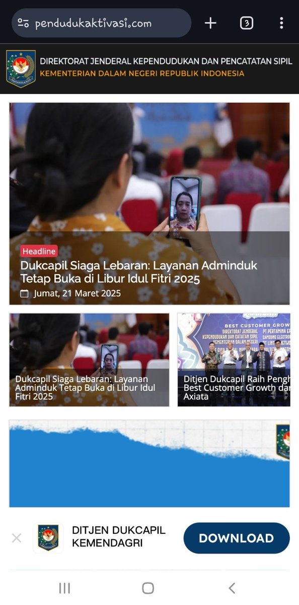 PatriaPrathama's tweet image. Waspada penipuan dgn pendataan identitas atau ktp digital. Pelaku menyamar sbg petugas dispenduk dan mengarahkan kita utk klik situs pendudukaktivasi dot com dan meminta kita mengunduh aplikasi "kependudukan". Resiko data perbankan dapat diretas. #penipuan #dispenduk #humaspolri