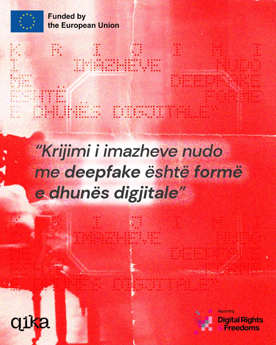 Teknologjia deepfake mund të manipulojë foto dhe video për të krijuar imazhe eksplicite që duken reale, por janë krejtësisht të rreme dhe kjo ndodh gjithmonë pa dijeninë e viktimave.

Lexoni tekstin e plotë: facebook.com/share/p/1GvvDR…