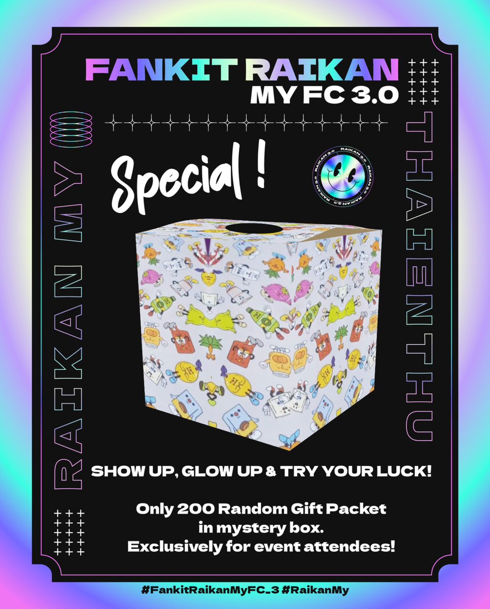 <a href="/MYkrist_fc/">Krist Malaysia FC🐢</a> <a href="/Peraya_MY/">PERAYA MY 🇲🇾</a> <a href="/my_sayangtaefc/">MY_Sayang Tae FC</a> <a href="/BkppMy/">BKPP_MY</a> <a href="/hirunkitmyfans/">Nani Hirunkit MY 🇲🇾</a> <a href="/NanonMY_/">Nanon Official MY FC 🇲🇾</a> <a href="/TheQueenDila/">Khun Dila 🖤</a> <a href="/Zattyshin0909/">🖤🧡Firstkhaotung & Winny Thanawin 🖤💙</a> <a href="/aleyaaaax/">KingAleyax 🩺🧸</a> <a href="/bibbiuzhnl_/">𝒁𝒉𝒏|𝒓𝒆𝒂𝒅𝒊𝒏𝒈 𝒓𝒂𝒏𝒅𝒐𝒎 𝒂𝒖🖤💙💚🩷</a> <a href="/Just1MoreEp_722/">🆀🆄🅴🆄🅴</a> <a href="/ryubistudio/">ryubistudio</a> <a href="/QueenShi__11/">QueenShi Shop</a> Freebies for everyone—but only 200 Random Gift Packet available! Will you be one of the lucky ones?

#FankitRaikanMyFC_3
#RAIKANMY