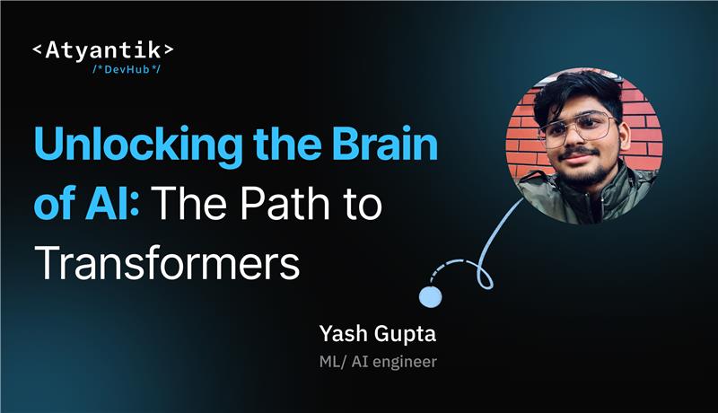 Join Atyantik DevHub for
 Unlocking the Brain of AI: The Path to Transformers
📅 26th April 2025
📍 Vadodara
Storytelling + hands-on AI app building with Yash Gupta
Swags, snacks &amp; surprises await!
Register now:meetup.com/atyantik-devhu…