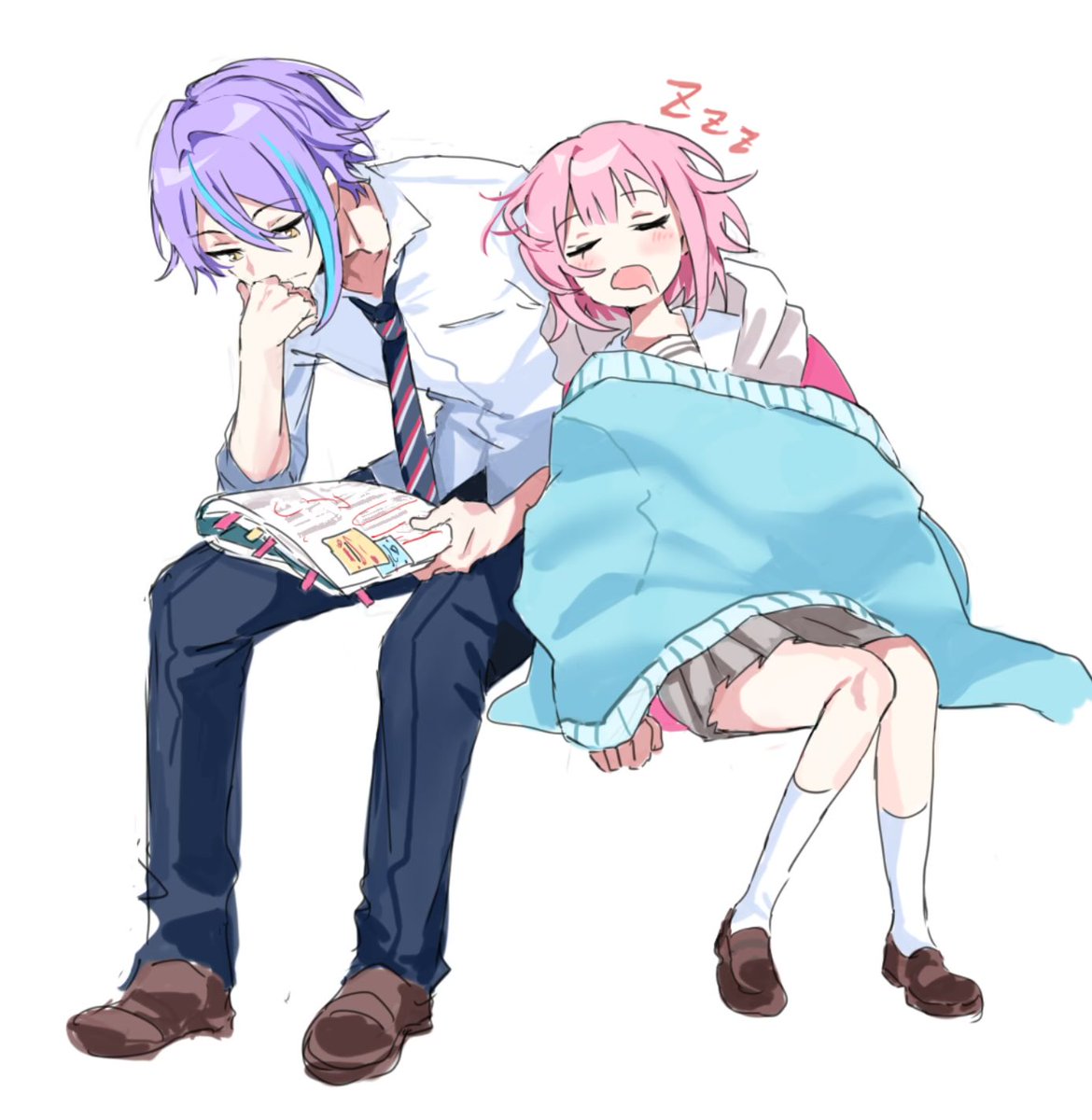bbbb___dddd's tweet photo. 🎈の肩で寝落ちしちゃった🍬ちゃん https://t.co/ofiN8blepE
