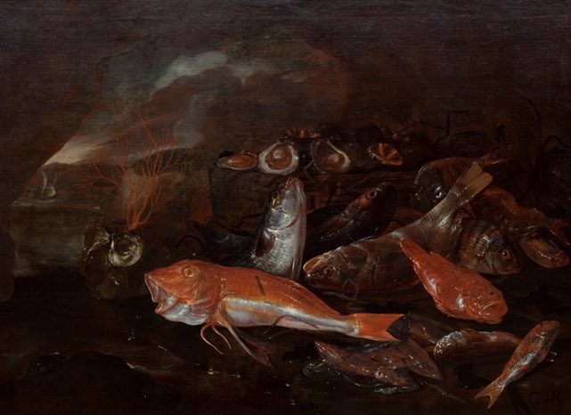 Al secondo piano del <a href="/Capodimonte_mus/">MuseoBoscoCapodimont</a> c’è un quadro che è un vero omaggio alla tradizione della dieta partenopea in particolare nella giornata del #giovedìsanto quando protagonista è la zuppa di cozze.

 👨🏻‍🎨 Giuseppe Recco
Natura morta con pesci 
1665-1670
Olio su tela