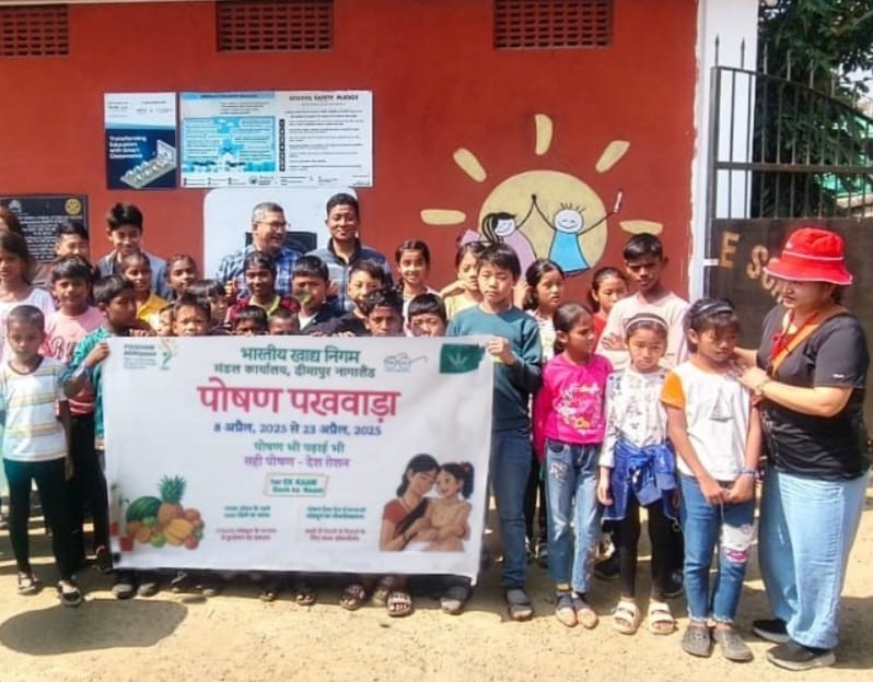 FCI DO Dimapur has visited school for creating awareness on Healthy lifestyle to address Obesity in Children under the POSHAN PAKHWADA 2025.