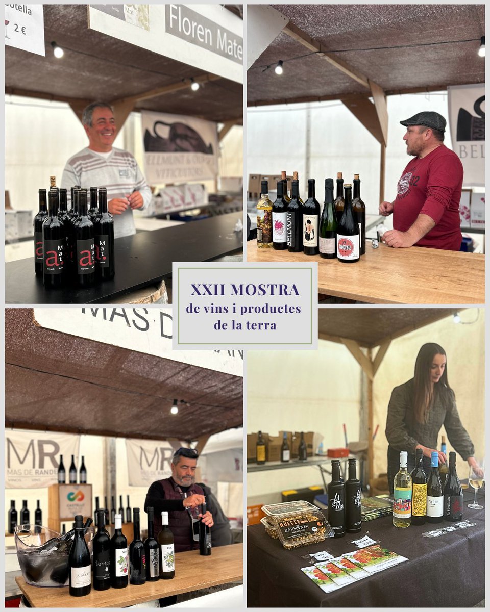 IGP Castelló 🍷 (@igpcastello) on Twitter photo La IGP Castelló va estar present a la XXII Mostra de Benlloc amb els seus vins 🍷
🍇 <a href="/MasdeRander/">Bodega Mas de Rander</a>
🍇 Bellmunt & Oliver
🍇 <a href="/coopviver/">Cooperativa Viver</a>
🍇 Floren Mateu - Amat
#IGPCastelló #VinsDeLaTerra #MostraBenlloc #Enoturisme #Castelló #Castellón #vi #Vino La IGP Castelló va estar present a la XXII Mostra de Benlloc amb els seus vins 🍷
🍇 <a href="/MasdeRander/">Bodega Mas de Rander</a>
🍇 Bellmunt & Oliver
🍇 <a href="/coopviver/">Cooperativa Viver</a>
🍇 Floren Mateu - Amat
#IGPCastelló #VinsDeLaTerra #MostraBenlloc #Enoturisme #Castelló #Castellón #vi #Vino