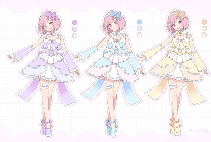 #プロセカ衣装デザイン #ドリーミー 「Angel of dreaming 」です!よろしくお願いします 