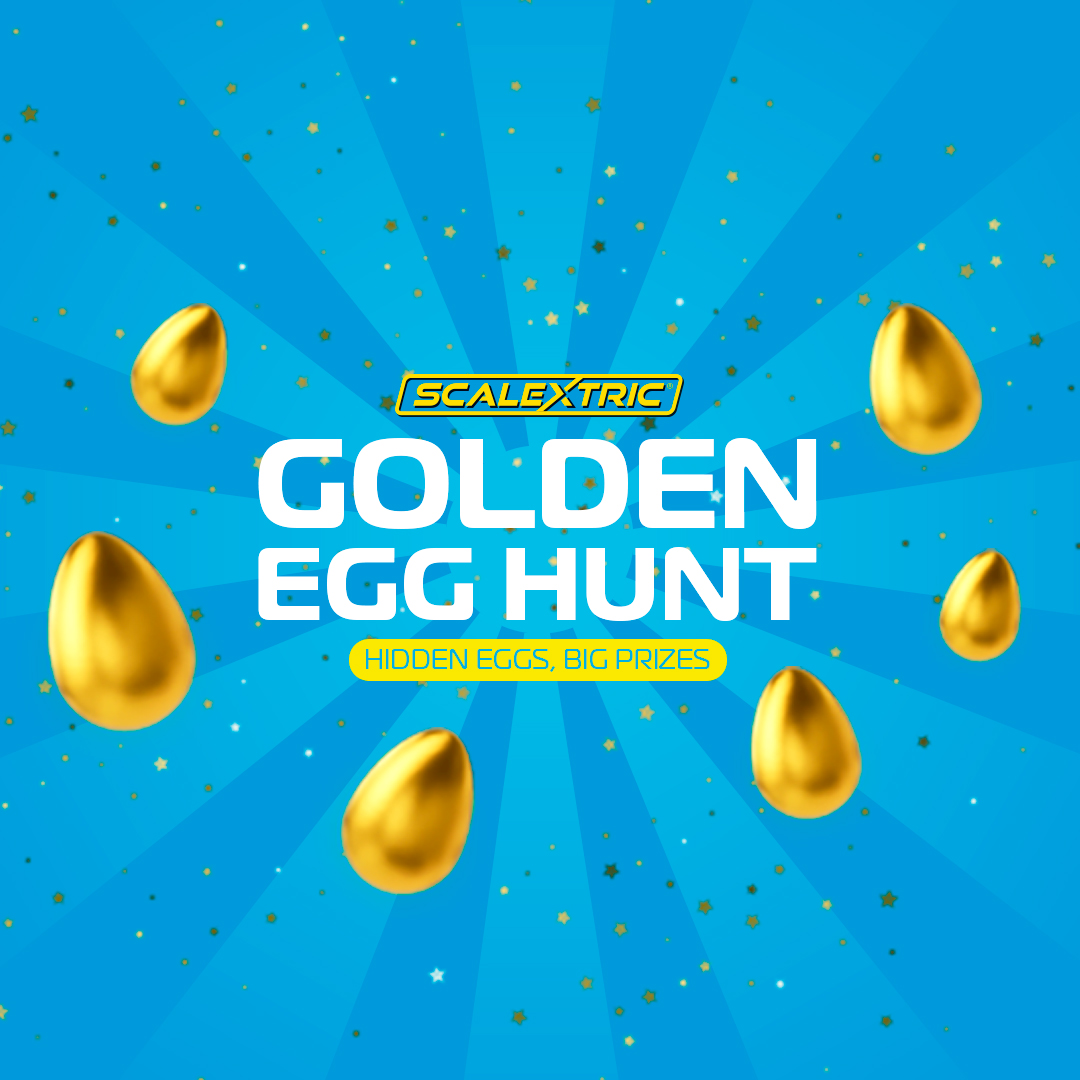 The Scalextric Golden Egg Hunt is now on!

There are six golden eggs hidden across our website. Find them all and you’ll enter our prize draw to win a 50% discount voucher! The eggs will disappear at 4pm on the 22nd April.

Ready to join the hunt? 👉 bit.ly/4jqpvqe