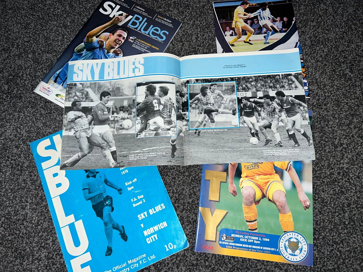 🎉GIVEAWAY TIME!🎉
To celebrate the unveiling of the George Curtis and John Sillett statue, we're giving away 5 Coventry City programmes spanning the decades – a real piece of Sky Blue history! 💙📘

To enter:
✅ Follow us
🔁 Retweet this post

#PUSB #CCFC #SBA #Giveaway