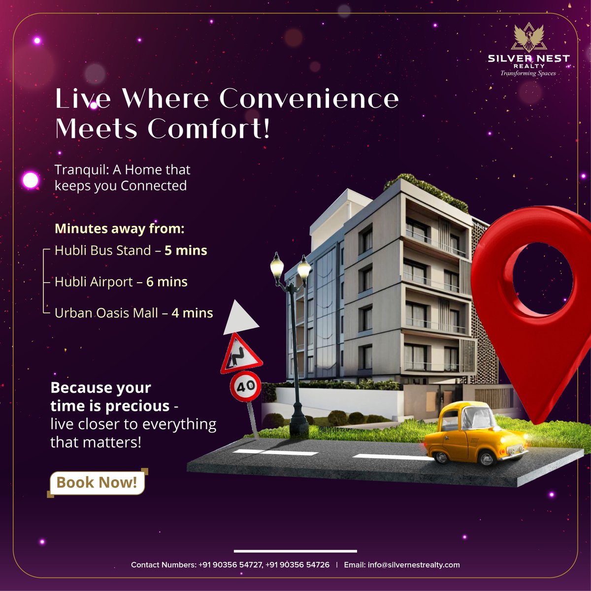 silver41886's tweet image. Spend less time commuting, more time living.
At Tranquil, everything you need is just minutes away—work, travel, shopping &amp;amp; more.

Start your story with Silver Nest Realty Hubli.
.
.
#hublihomes #realestatehubli #tranquilliving #northkarnatakaproperty #smartlocationhubli