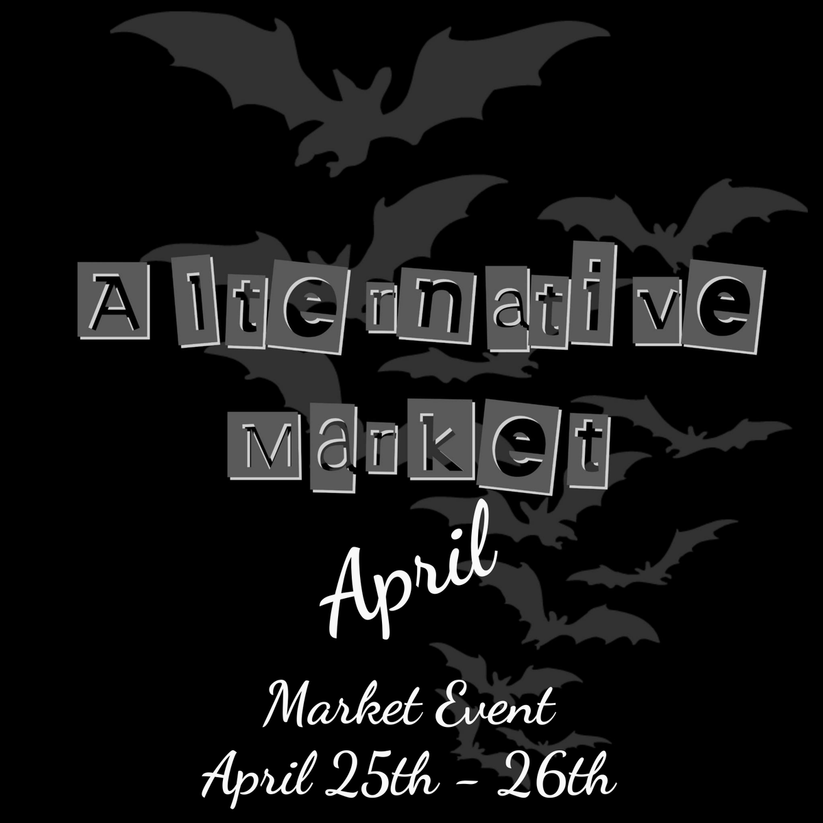 AlternMarket's tweet photo. Hit the GOING button &amp; invite your friends for our April handmade retail event. https://t.co/dBIbMfrCvf can check out what our awesome vendors are showcasing &amp; be in with a chance of winning a money value prize on our vendor(s).
#goth #punk #heavymetal #rockabilly https://t.co/sXvHmZPdGE
