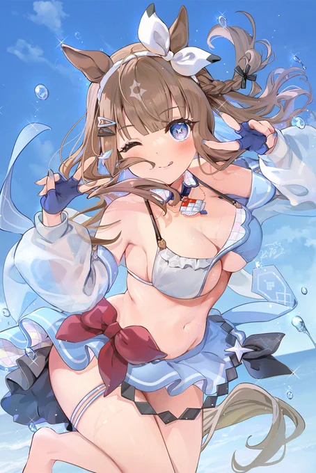 水着アーモンドアイちゃん#ウマ娘 #アーモンドアイ 