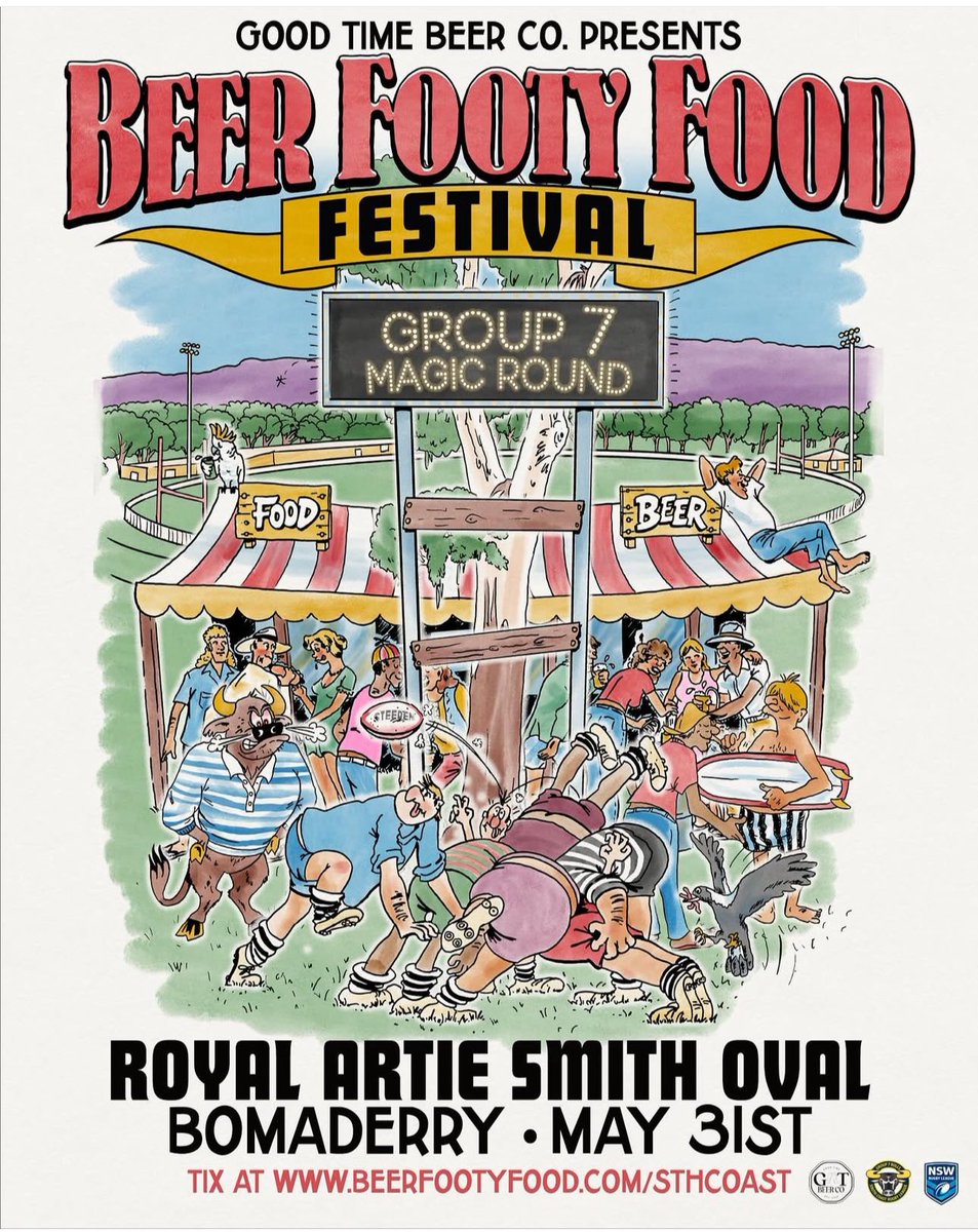 Being the Football Operations Manager of South Coast Group 7 RL provides me with so many opportunities to ensure that we deliver events that’ll bring new stakeholders to our Competition, so introducing our inaugural… 

! Group 7 Beer Footy Food Magic Round !
