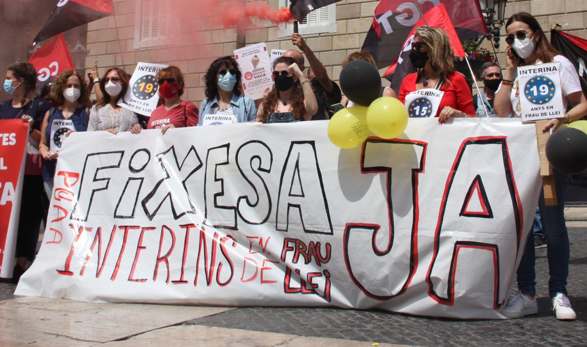 LluitaInterina's tweet image. Hola! 🙂

Som &quot;Lluita Interina&quot;, un col·lectiu de persones que cerca modernitzar el sector públic a través de la consolidació del personal interí i temporal.

Us hi sumeu? Seguiu-nos i lluitem junts/tes! ♥️✊

#LluitaInterina #Fixesa