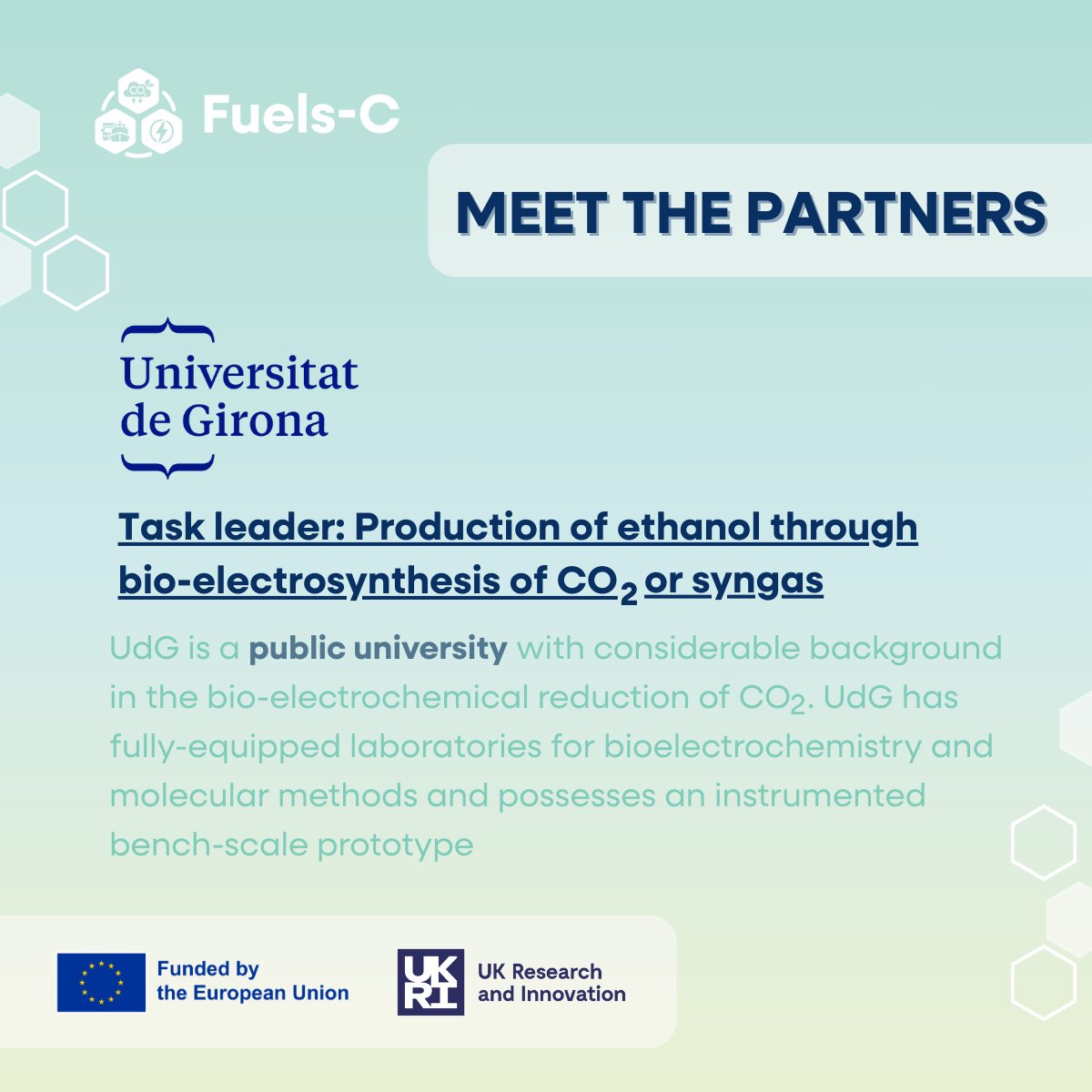 Fuels-C (@fuels_c) on Twitter photo <a href="/univgirona/">Universitat de Girona</a> / <a href="/LEQUIA_UdG/">LEQUIA-UdG</a> leads T3.3 on the bio-electro-recycling CO2 into ethanol, has fully-equipped laboratories for bioelectrochemistry and molecular methods and possesses an instrumented bench-scale prototype. <a href="/univgirona/">Universitat de Girona</a> / <a href="/LEQUIA_UdG/">LEQUIA-UdG</a> leads T3.3 on the bio-electro-recycling CO2 into ethanol, has fully-equipped laboratories for bioelectrochemistry and molecular methods and possesses an instrumented bench-scale prototype.