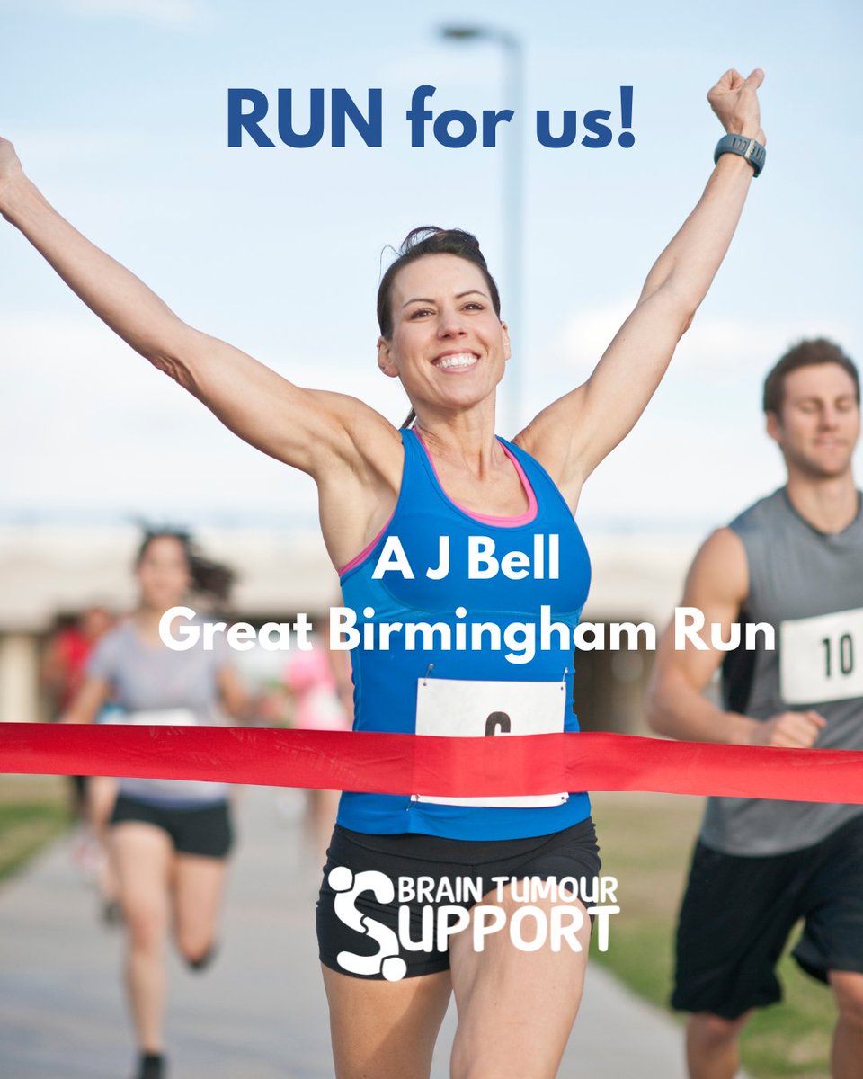 Have you signed up for the A J Bell Great Birmingham Run 4/5/25? Why not run for us?

Setting up a Just Giving page is easy and a great way to share your story and raise awareness and reach your fundraising target. 

#braintumour #braintumourdiagnosis #braintumoursupport