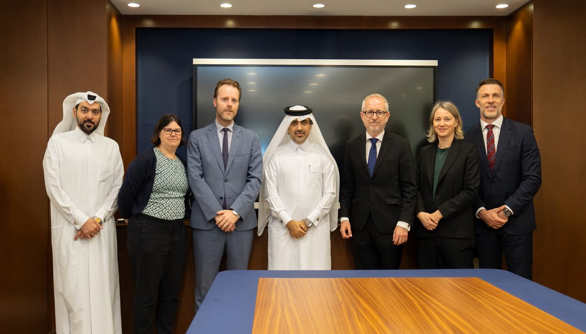 Mr. Fahad Al-Sulaiti, Director General, met with H.E. Mr. Bard Figar Solhill, Director General of the Norwegian Agency for Development Cooperation (NORAD). During the meeting, topics of mutual interest and means of cooperation were discussed.