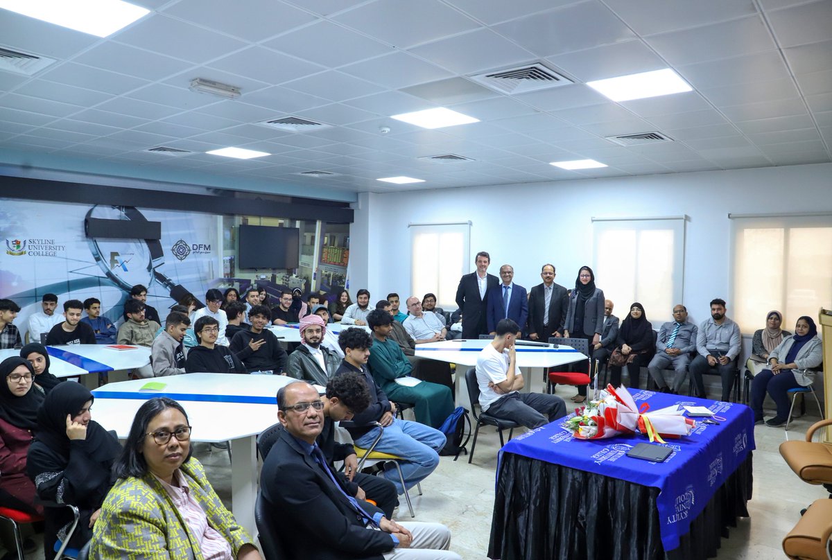 HUAjman's tweet image. For our 26th CEO Series, we were honored to host Mr. Xavier Anglada, Accenture Digital Lead for #MENA and #Turkey.

#CEOSeries #SkylineUniversityCollege #LeadershipTalks #Accenture #DigitalInnovation #IndustryInsights #Mena2025  #Turkey