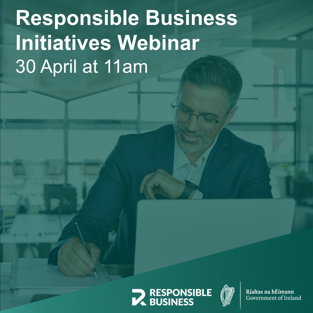 Department of Enterprise, Trade and Employment (@deptenterprise) on Twitter photo Join us on 30 April for a webinar on Responsible Business Initiatives: Sustainability!
Learn from experts from <a href="/Entirl/">Enterprise Ireland</a> and DETE on integrating sustainability into your business model.
Register👉 eventbrite.ie/e/responsible-…
<a href="/Dept_ECC/">Dept. Environment, Climate and Communications</a> <a href="/Loc_Enterprise/">LocalEnterprise.ie</a> #ResponsibleBusiness Join us on 30 April for a webinar on Responsible Business Initiatives: Sustainability!
Learn from experts from <a href="/Entirl/">Enterprise Ireland</a> and DETE on integrating sustainability into your business model.
Register👉 eventbrite.ie/e/responsible-…
<a href="/Dept_ECC/">Dept. Environment, Climate and Communications</a> <a href="/Loc_Enterprise/">LocalEnterprise.ie</a> #ResponsibleBusiness
