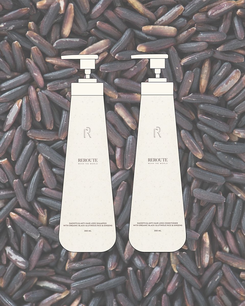 แชมพูและครีมนวดที่มีส่วนผสมจากข้าวเหนียวดำ🧴♻️ 

ข้าวเหนียวดำ มีสารแฮร์โทนิก ที่ช่วยกระตุ้นเซลล์ ทำให้เกิดการแตกเซลล์และถักทอ ออกมาเป็นเส้นผม ช่วยลดปัญหาผมร่วงที่รากฐานของเส้นผมโดยตรง

🛒 Click Link on bio / reroute.store

#Reroute
#WearTheWolrd
#Rerouteofficial