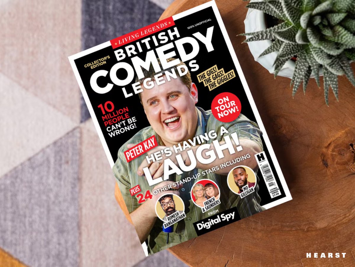 HearstUK's tweet photo. Big news: Digital Spy, the UK’s biggest TV and movies website, is launching its first ever print magazine 🎉
 
The 100-page ‘British Comedy Legends’ special celebrates 25 iconic British comedians and is now available to buy on newsstands &amp; online 👇

https://t.co/RvcMQJ60Uq https://t.co/Jv6bQ6BnXE