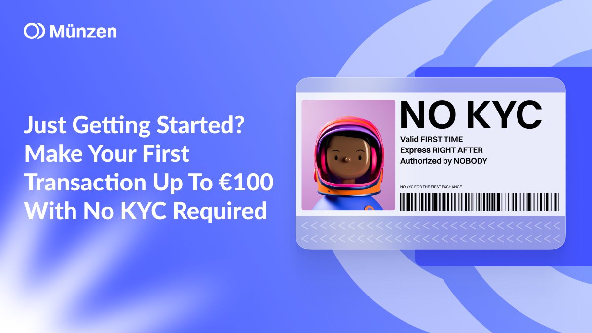Just getting started with the Münzen Widget? Here’s your chance: make your first transaction up to €100 - no KYC needed.👍

Try it now and see how easy it is: munzen.io/ramp

#Münzen #Crypto #Widget #Cryptoprocessing