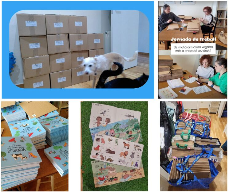 Contentas de anunciar que ¡LOS ENVÍOS YA ESTÁN HECHOS y que los y las mecenas ya están recibiendo sus recompensas: "Mi primer diccionario visual vegano" y los complementos. Estamos muy contentas de la recepción ¡puedes compartir tus fotos con #EscoeltaDiccio y así lo vemos!