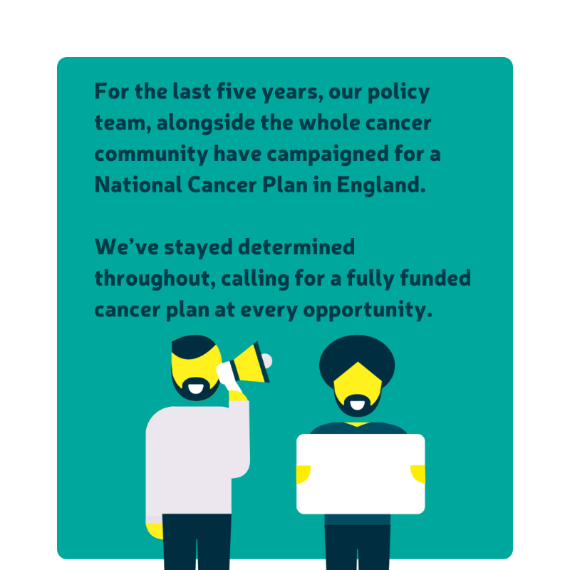 bowelcanceruk's tweet photo. Today as a part of our #PassItOn campaign we wanted to highlight what our policy team have done since the National Cancer Plan for England was announced. 

This is a golden opportunity and a moment to drive real change. We’ll be sharing our official response later this month.