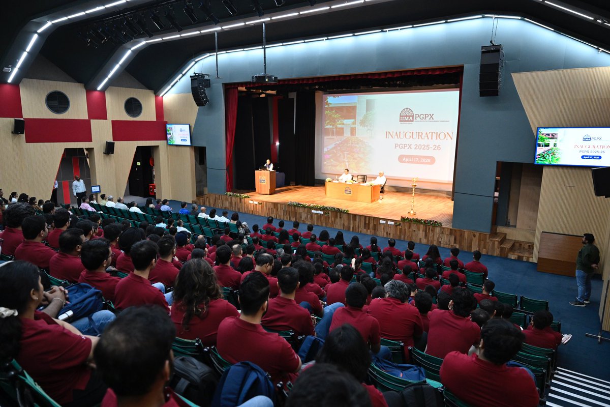 MBA-PGPX, IIM AHMEDABAD (@pgpx_iima) on Twitter photo A new chapter begins at <a href="/IIMAhmedabad/">IIM Ahmedabad</a>!
We warmly welcome the PGPX Class of 2025-26—158 accomplished professionals starting their one-year MBA journey filled with ambition, growth & impact.
#IIMA #PGPX A new chapter begins at <a href="/IIMAhmedabad/">IIM Ahmedabad</a>!
We warmly welcome the PGPX Class of 2025-26—158 accomplished professionals starting their one-year MBA journey filled with ambition, growth & impact.
#IIMA #PGPX
