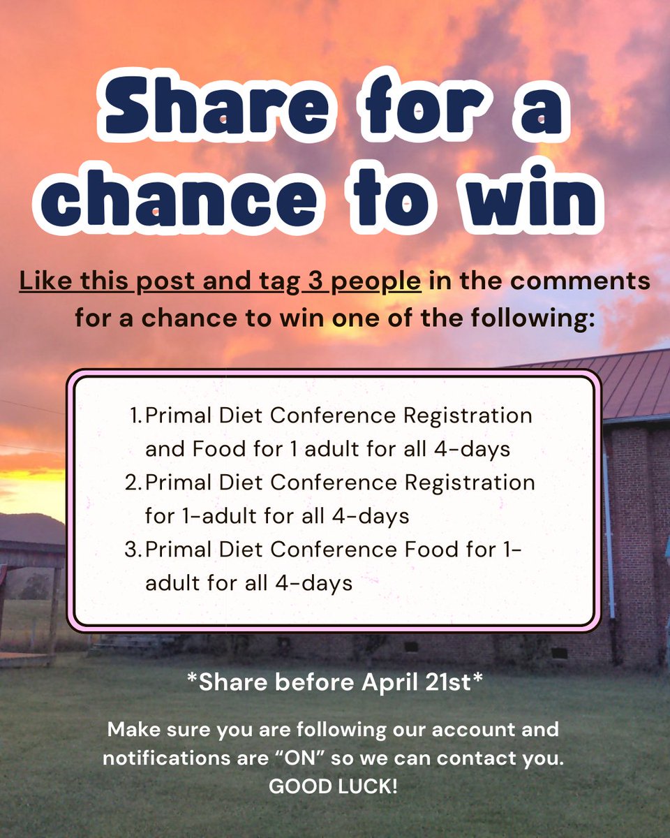 primalplanitz's tweet photo. 1st Annual Primal Diet Conference July 17 -July 20.  

Come make friends, learn, heal, grow, &amp; celebrate life with other humans who want to live and see the natural path as the best way forward.

Learn more and register: https://t.co/2E11wt4Kho

#primaldiet #primaldietconference https://t.co/jf76rEUl3g