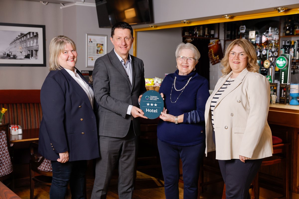 NITouristBoard's tweet image. A family-owned hotel in Armagh City has been awarded three-stars by Tourism Northern Ireland's Quality Grading Scheme. The Charlemont Arms Hotel recently underwent a host of improvements, including the bedrooms and the public areas. Read more: shorturl.at/DEDKt