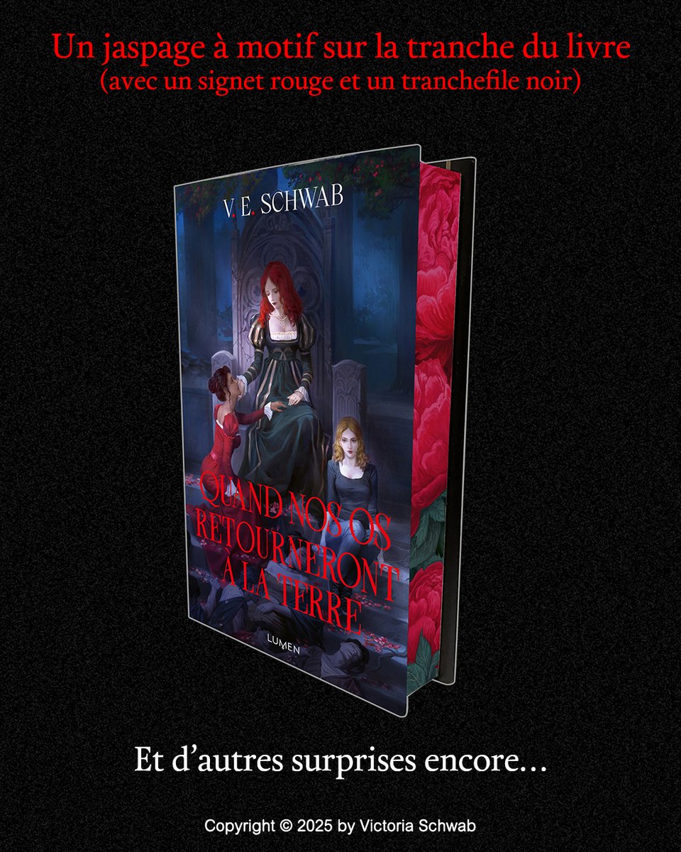Quand nos os retourneront à la terre : l’édition collector se dévoile ! Vous l’attendiez, Quand nos os retourneront à la terre de <a href="/veschwab/">Victoria/V.E. Schwab</a> paraîtra en édition brochée classique et en édition reliée collector. Les deux versions seront disponibles dès le 12 juin 2025.