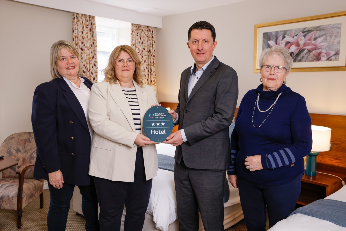 NITouristBoard's tweet image. A family-owned hotel in Armagh City has been awarded three-stars by Tourism Northern Ireland's Quality Grading Scheme. The Charlemont Arms Hotel recently underwent a host of improvements, including the bedrooms and the public areas. Read more: shorturl.at/DEDKt