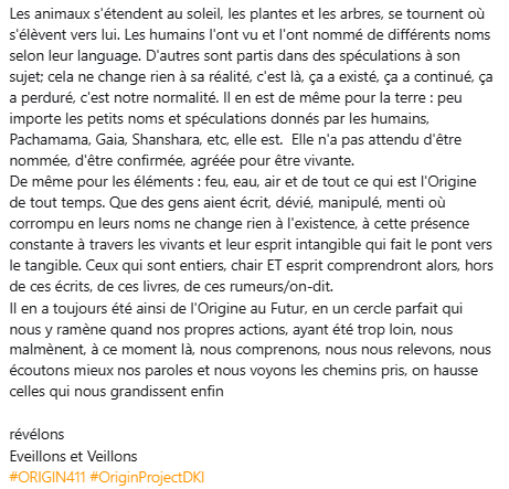 LaPesteRousse's tweet photo. Et quand il y a constance, il y a une existence. Et quand on en prend conscience on en comprends la science
#ORIGIN411 #OriginProjectDKI
Prions au Ciel qu'il nous grandisse enfin https://t.co/PHLUfGLF3P