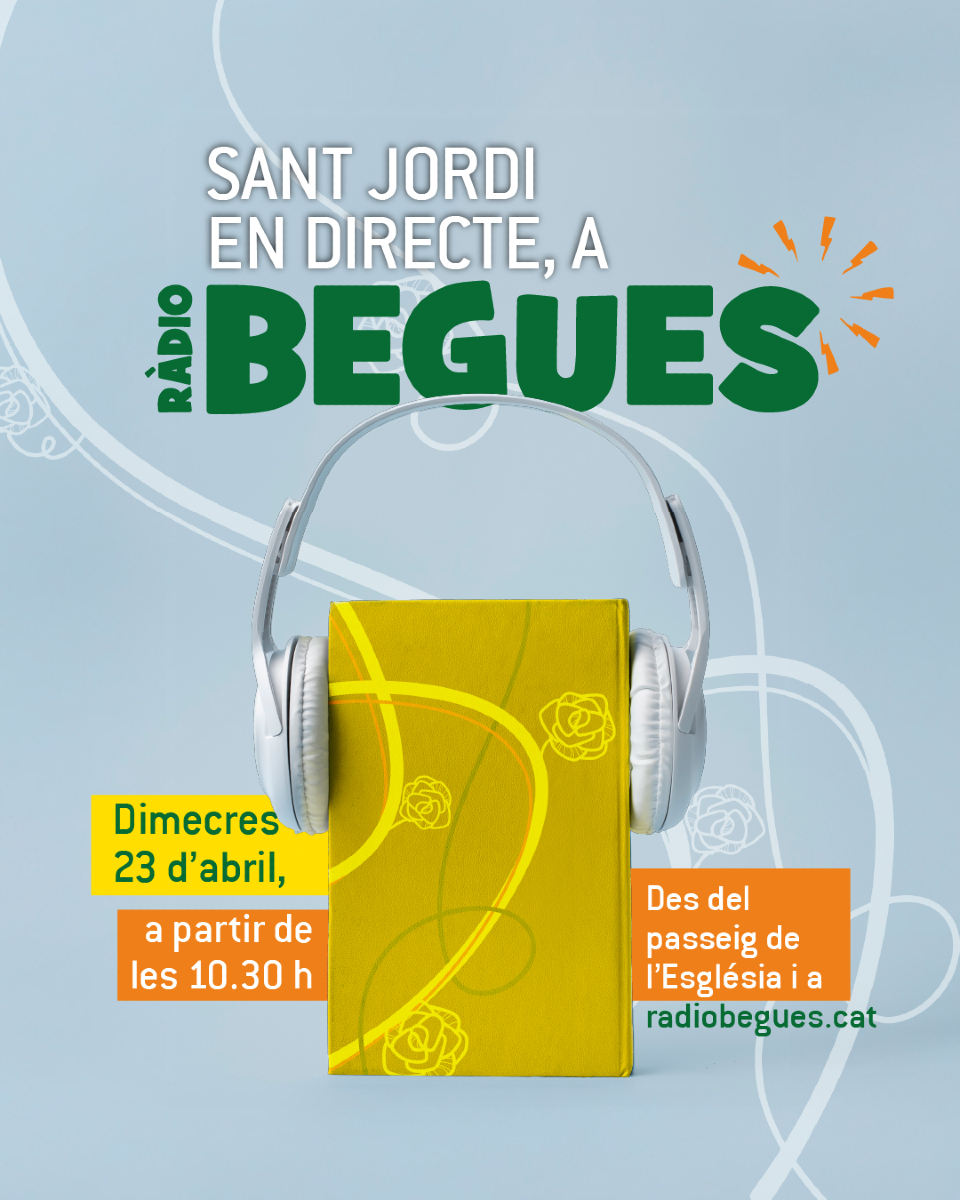 📻 El 23 d'abril, diada de Sant Jordi, serem al passeig de l'Església per fer un programa especial en directe amb entrevistes, tertúlies, lectura de poemes i molta música! Escolta'ns a alacarta.radiobegues.cat a partir de les 10.30 h! 🎧

#Begues
