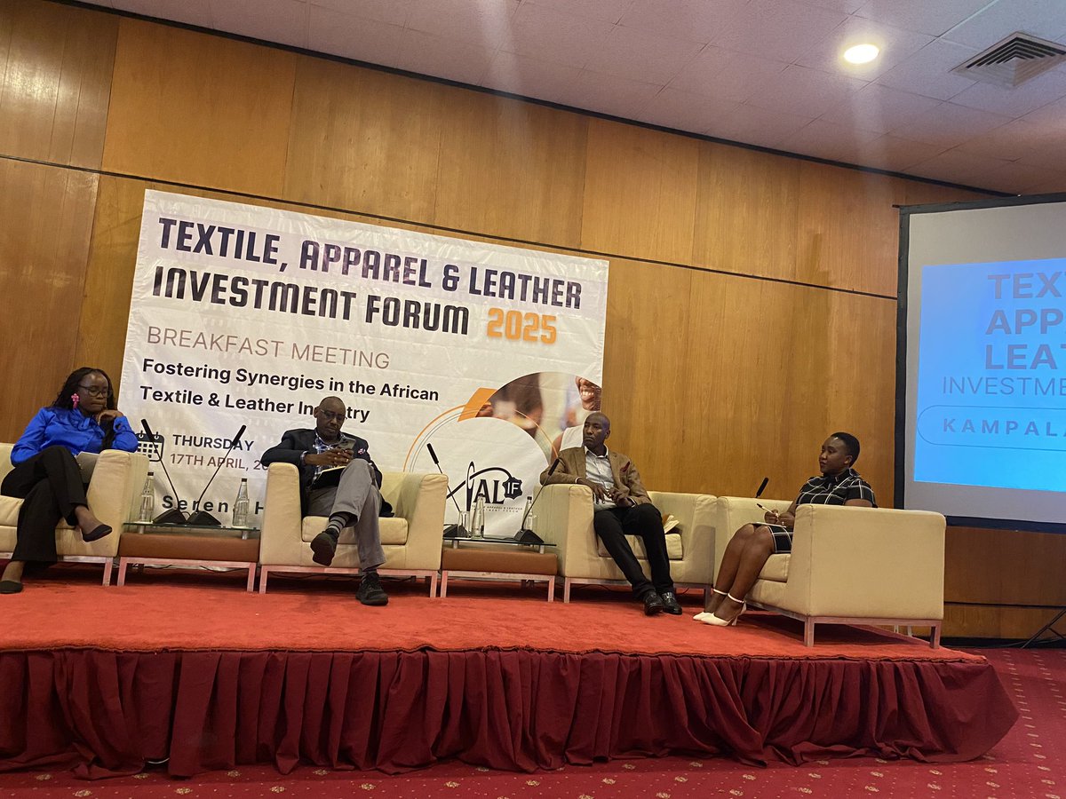Talifofficial's tweet photo. @PSF_Uganda Mr Steffen Asiimwe, speaking about the potential of the textile and leather industry in the region in terms of contributing to the economy and job creation https://t.co/7tWmm0MaP8