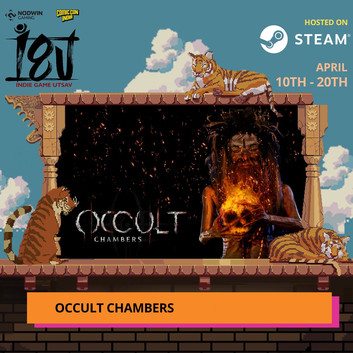 Indie Game Utsav Steam Festival is LIVE!🥳
If you haven’t already, wishlist Occult Chambers now
👉steam.pm/app/2277830

Support Indian indie devs by exploring amazing games on the official Steam page: store.steampowered.com/sale/comicconx… 
<a href="/indiegameutsav/">indiegameutsav</a>