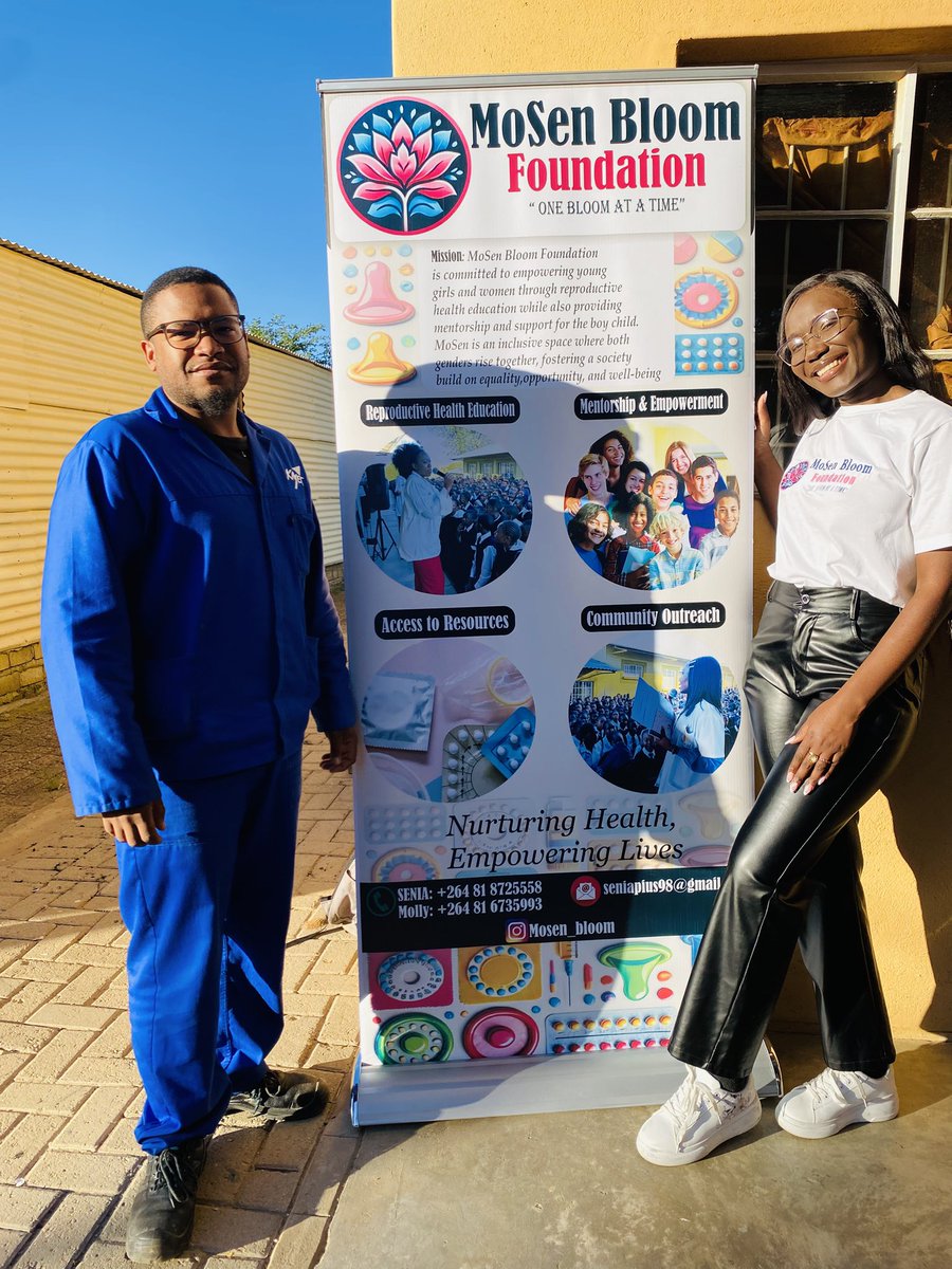 kayectrust's tweet image. 🌸 Special Visit from Senia Puis! 🌟
Today we hosted Senia Puis, Miss Namibia Top 20 finalist and founder of Mose Bloom Foundation. She spoke on reproductive health, girl empowerment, and supporting the boy child.
Thank you for inspiring our trainees!
#SeniaPuis #YouthEmpowerment