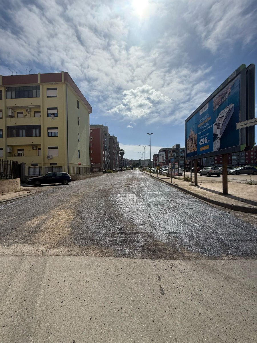 Dopo VIALE TICA, si asfalta VIA IMMORDINI, buon giovedì! 
#CantieriStradali