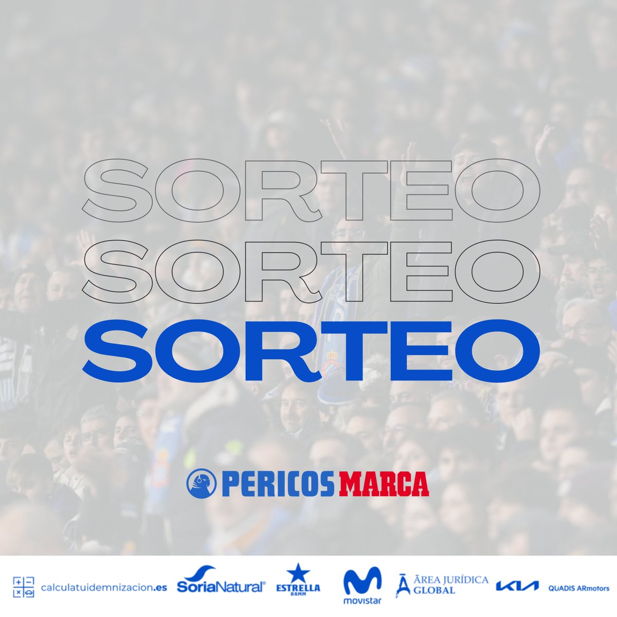 #RCDE | Sorteamos 2 entradas de tribuna.

‼️ RT este post y sigue <a href="/pericos_marca/">Pericos Marca</a> 

🔵 Mañana anunciamos ganador/a.

⚽️ #EspanyolGetafe
