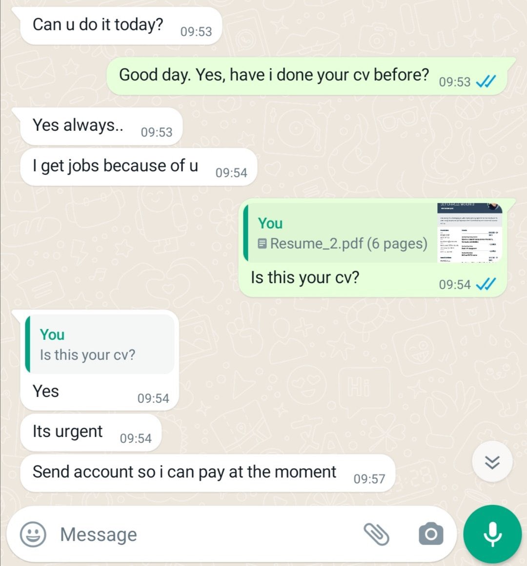 📄 Revamp Your CV &amp; LinkedIn-Special 📄

▪️Modern CV (ATS-Friendly) from: R100
▪️Cover Letter: R50
▪️LinkedIn Optimization

Whatsapp link:
 wa.me/message/DD6SIQ… /069 771 0718

Sunnyside Nthabiseng Dr Ndlozi All Black Dome Omotoso Macele Gwaza Mkhonto #CastleLager #BraaiOClock