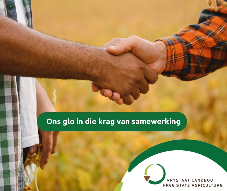 By Vrystaat Landbou glo ons in die krag van samewerking. Ons werk nou saam met boere, plaaslike gemeenskappe en bedryfsleiers om ŉ sterk, veerkragtige landbousektor te bevorder. Saam bou ons ŉ toekoms waar landbou in die Vrystaat sal floreer.