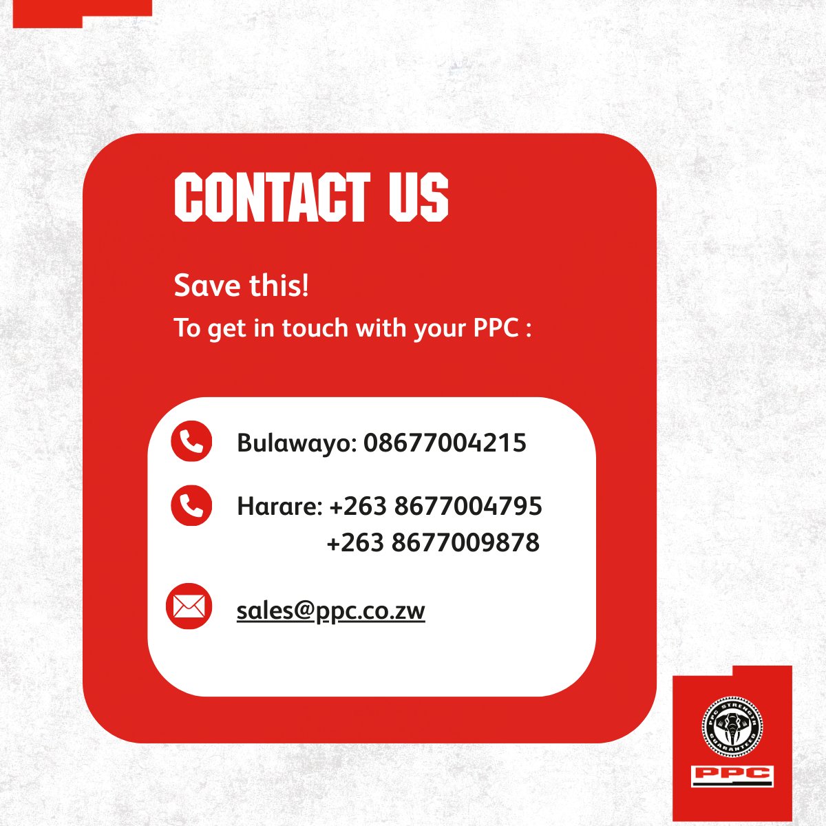 ppczimbabwe's tweet photo. Save this to get in touch with your PPC any minute. Always available to cater to your needs!
#StrengthBeyond https://t.co/uWzdXyklza
